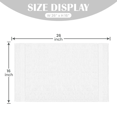 Reed&Pick 24 Pack White Hand Towels 100% Cotton Spa Towels 16x26 inches Highly Absorbable Facial, Gym, Hair and Face Towels in Bulk - color: White, size: 16x27 Pack of 24