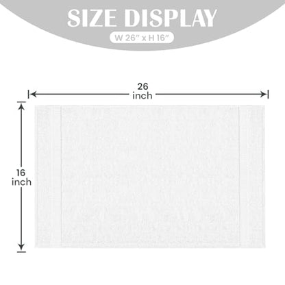 Reed&Pick 24 Pack White Hand Towels 100% Cotton Spa Towels 16x26 inches Highly Absorbable Facial, Gym, Hair and Face Towels in Bulk - color: White, size: 16x27 Pack of 24