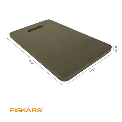 Fiskars 11" x 18" Garden Kneeling Pad, Foam Knee Cushion with Handle, Green - size: 1 Count (Pack of 1)