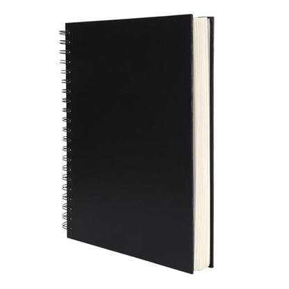 Hardbound Sketch Book, Spiral Bound, 8.5x11 inches | 80-Sheets, 90gsm Inner Paper, Acid Free Drawing Art Paper, Perfect for Kids and Adults
