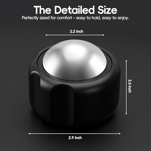 Cold Massage Roller Ball Ice Roller for Muscle Recovery-Black | medical-grade stainless steel,Cooling Cold Therapy Roller,Deep Tissue, Pain Relief,Supports Cold, Heat, or Essential Oil Use - color: Black
