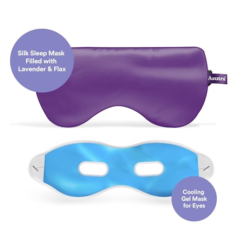 ASUTRA Dream Sleep Bundle - Purple Silk Eye Pillow Box Set and Dream The Night Away Lotion with Magnesium and Melatonin | Silk Eye Pillow Box Set and Dream The Night Away Lotion with Magnesium and Melatonin - color: Ultimate Sleep Bundle