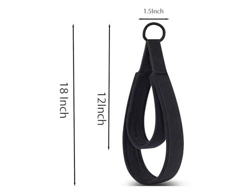 Padded Pilates Straps for Reformer, Double Loop Handles