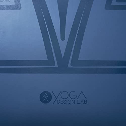 YOGA DESIGN LAB | The Infinity Mat | Luxurious Non-Slip Design Provides Unparalleled Grip to Support and Align You Beautifully | Eco-Friendly | w/Carrying Strap! - color: Diamond Align Navy, size: 5mm