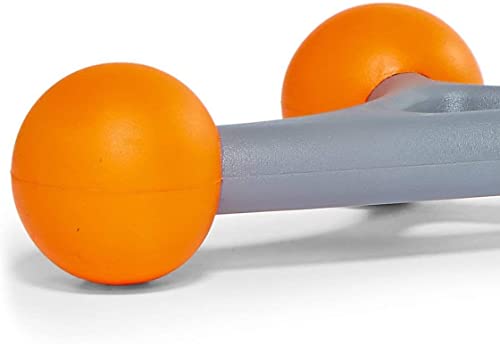 TRIGGERPOINT Performance Therapy AcuCurve Massage Cane for Neck, Back and Shoulders, Gray/Orange (Pack of 4)