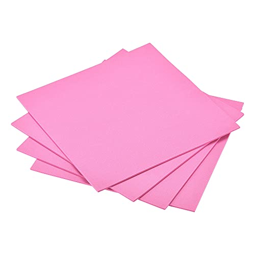 uxcell Pink EVA Foam Sheets 10 x 10 Inch 3mm Thickness for Crafts DIY Projects, 4 Pcs - color: Pink