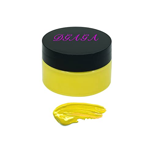 DGAGA Chalk Paste Self Adhesive Stencils Paint Screen Printing Ink Yellow for Mesh Transfer DIY Home Decor, Wood Signs, Canvas, Glass, Chalk Arts, Crafts - color: Yellow