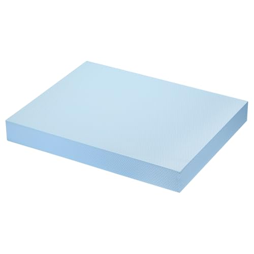 PATIKIL Balance Pad, Non-Slip TPE Foam Pad Cushion Exercise Yoga Mat Knee Pad for Fitness Stability Core Training Stretching - color: Pale Blue