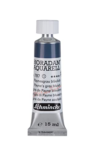 Schmincke HORADAM AQUARELL Paynes grey bluish 15 ml, 14787006 - color: 787 Payne's grey bluish, size: 0.5 Fl Oz (Pack of 1)