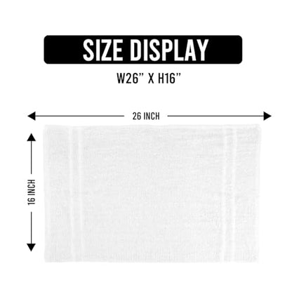 24 Pack White Hand Towels 100% Cotton Spa Towel – 16x27 inches Highly Absorbable Facial Towels Gym, Hair, Face, Bulk Small Towels (Not Bleach Proof) - color: White, size: HAND TOWEL PACK OF 24 16X27