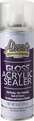 Aleene's 26412 Spray Gloss Finish, 6 Oz Acrylic Sealer, Original Version, Clear - Gloss - color: Clear - Gloss