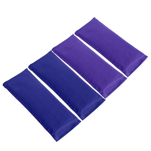 4 Pack Unscented Sateen Eye Pillows, Assorted - color: Assorted