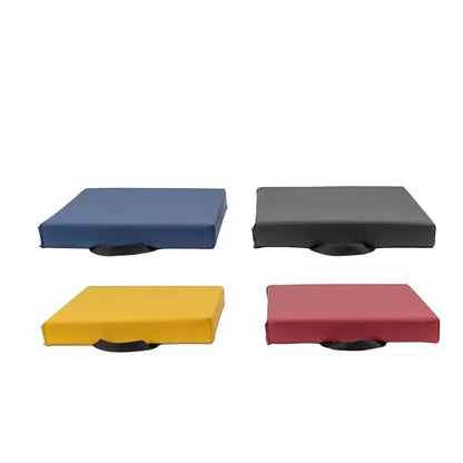 FDP SoftScape 12 inch Square Toddler Floor Cushions with Handles Flexible Seating for Daycare, Preschool, Playroom 1.5 inch Deluxe Foam (4-Piece) - Volcano - color: Volcano