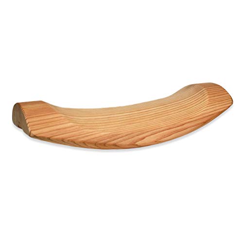 HSP Multi-Function Lower Back Bolster & Wooden Pillow | Back Stretcher for Spinal Health, Pain Relief and Posture Correction, Cedar Wood Lumbar Support for Lower Back
