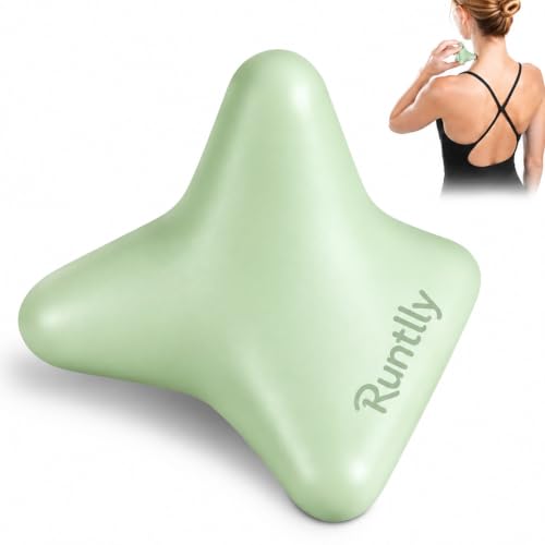 Trigger Point Massage Tool, 3" × 2.6", Deep Tissue Manual Massage Ball for Muscle Knots & Myofascial Release, Physical Therapy Tool for Plantar Fasciitis, Foot Hand Hip & Back Soreness Relief - color: Green