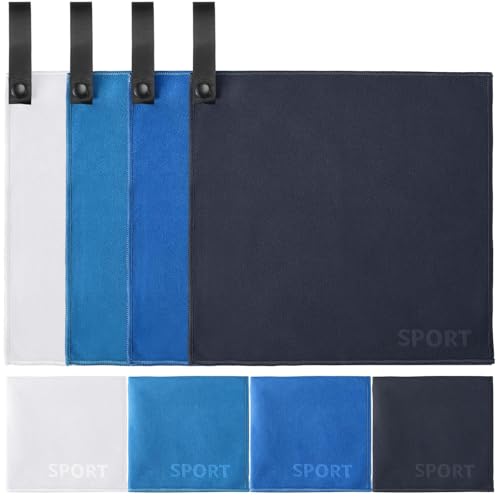 Tranqun 8 Pcs Sweat Rags Handkerchiefs for Men Microfiber Towels