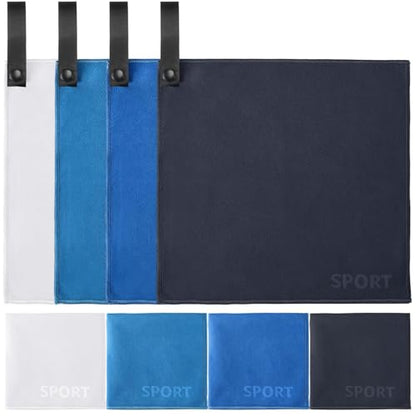 Tranqun 8 Pcs Sweat Rags Handkerchiefs for Men Microfiber Towels