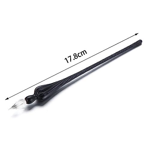 Leadigol 6PCS Vintage Glass Dipping Pen, Handmade Glass Dip Pen, High Borosilicate Crystal Dip Pen Glass Signature Pen, Signature Calligraphy Fountain Pen
