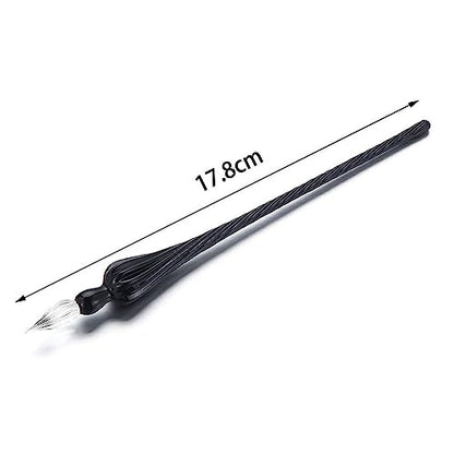 Leadigol 6PCS Vintage Glass Dipping Pen, Handmade Glass Dip Pen, High Borosilicate Crystal Dip Pen Glass Signature Pen, Signature Calligraphy Fountain Pen