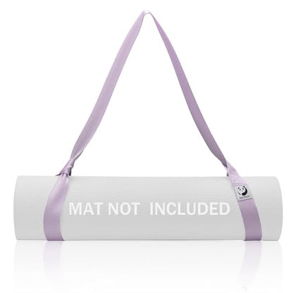Slim Panda Yoga Mat Straps for Carrying, Adjustable Yoga Mat Carrier Sling Fits All Mats(Mat Not Included) - color: Lavender, size: 72 inches