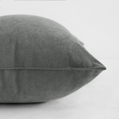 NTBAY Tiny Pillows, Set of 2, 7"x11", Dark Grey - color: Dark Grey, size: 11"x7"