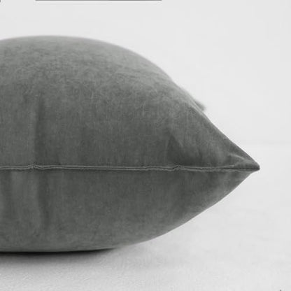 NTBAY Tiny Pillows, Set of 2, 7"x11", Dark Grey - color: Dark Grey, size: 11"x7"