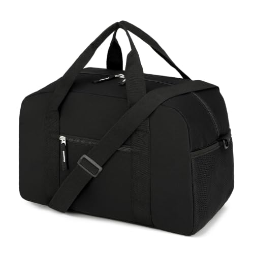 Uarition 14 inch Small Gym Bag, Mini Duffle Bag for Travel Sports- Black - color: Black
