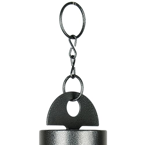 Woodstock Chimes Heroic Windbell Wind Chime for Outside 24" Medium Grey,Deep Tone Sound, Outdoor Decor for Patio, Porch, Garden HWMAS