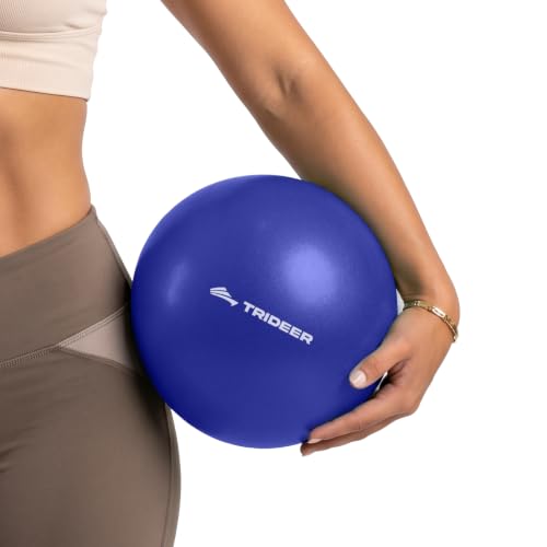 Trideer 9-Inch Pilates Ball, Small Exercise Ball Pilates Equipments for Yoga, Physical Therapy, Pregnancy, Postpartum, Core Training, Balance, Stability and Stretching - color: Indigo