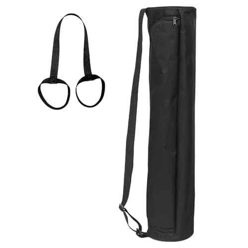 EVEME Yoga Mat Bag for Women & Men,Travel Yoga Gym Bag for 1/4" 1/3" Thick Exercise Yoga Mat,Fitness mat bag,sprot mat pouch - color: Black