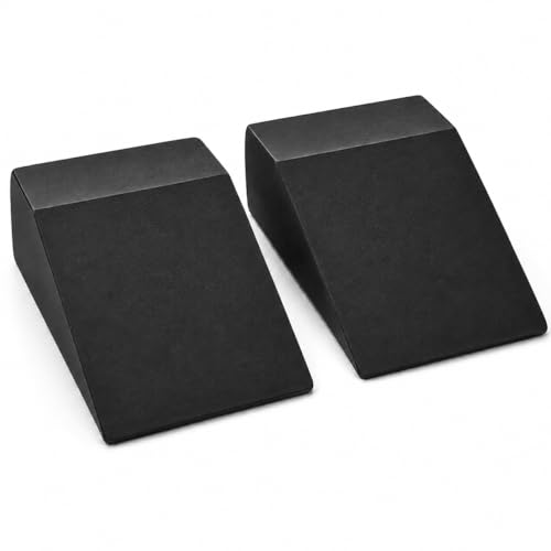 KALUHA Squat Wedge 2-Pack | 2.9" Heel Elevated Slant Board for Deeper Squats & Ankle Mobility | Non-Slip Foam Wedge Blocks for Weightlifting, Calf Stretching & Home Gym