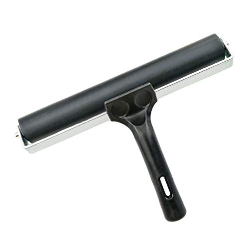 7.9'' Rubber Roller Glue Roller for Anti Skid Tape Construction Tools, Printmaking, Inking and Gluing Applications