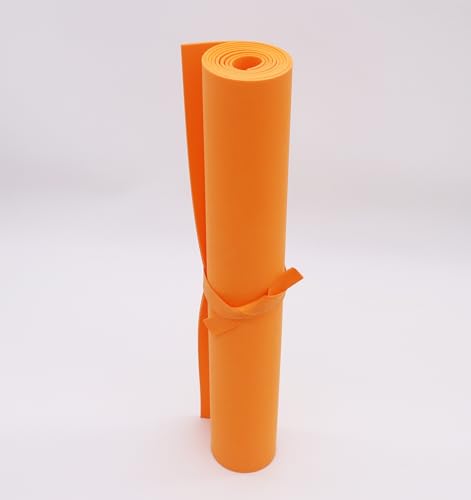OISAKLD Orange EVA Foam 2mm-10mm 13.7"×39" Craft Foam Sheet 74 kg/m³ Foam Cosplay for Craft Model Cosplay 2mm - color: Orange, size: 2mm -Thickness