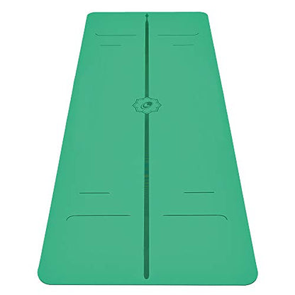 Liforme Evolve Yoga Mat - Patented Alignment Design, Advanced Non-Slip Grip - color: Green