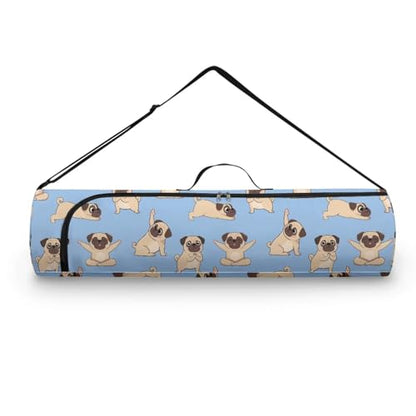 Yoga Mat Bags for Women Lightweight Gym Bag with Strap Full Zip Yoga Accessories - color: Dachshund Blue