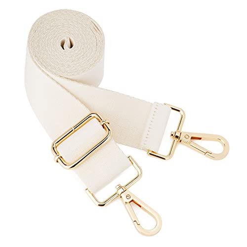 ZOOEASS Wide Shoulder Strap (Solid),Adjustable Replacement Belt Crossbody Canvas Bag Handbag - color: Beige
