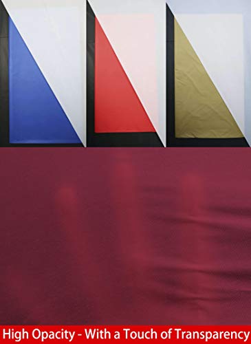 Burgundy Plastic Tablecloths 2 Pack Maroon Disposable Table Covers 84 Inch Circle Bridal Shower Party Tablecovers PEVA Wine Red Table Cloths for Picnic Birthday Wedding Parties 6 ft Round Table Use - color: E04 Burgundy