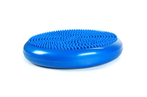 Cando-30-1870B Inflatable Balance Disc for Balance Training, Proprioception, Strengthening Lower Extremities, Posture, Back Pain, Stress Relief, Restlessness and Anxiety. Blue, 14” Diameter - color: Blue, size: 13.8" diameter