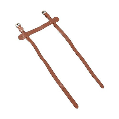 PU Leather Blanket Carry Strap with Adjustable Buckles Tear Portable Yoga Mat Straps for Picnic Camping Beach Towel Blanket Strap
