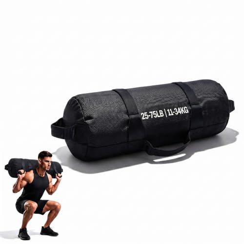 Eccliy Sports Workout Sandbag for Versatile, Intensive Core Muscles Fitness, Adjustable Weight Training with Handles for Strength Training, Cross-Training, MMA, Home Gym - size: Medium