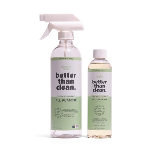 All Purpose Cleaner Starter Pack – Plant-Based, Fragrance Free, Empty Refillable, Cleaning Kit with 8oz Concentrate & 16oz Spray Bottle - style: Starter Pack