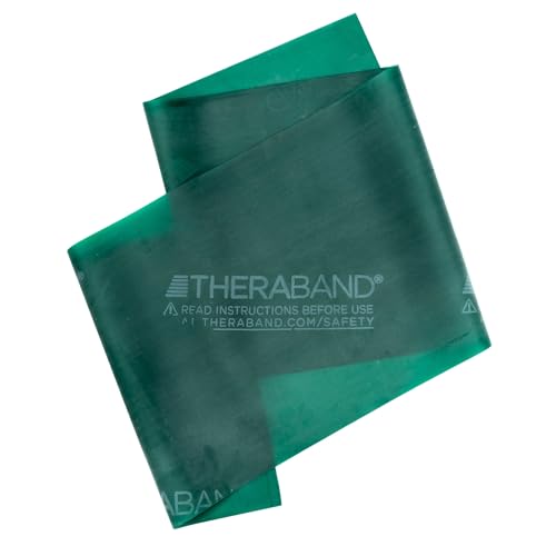 THERABAND Professional Latex Resistance, Workout Band, Exercise, 6', Green - color: Green - Heavy, size: 1 Count