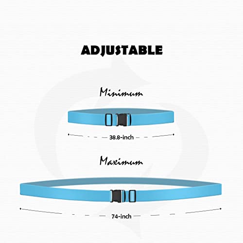 4pcs 74″×2″Luggage Straps for Suitcases,Adjustable Suitcase Straps and Heavy Duty Strap Buckle Packing Straps Travel Accessories,Blue - color: Blue 4PCS