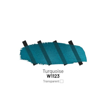 Acrylic Inks for Artists - Turquoise Acrylic Ink, 3.38 Fl Oz (100 ml) | Highly Concentrated, Multifunctional Liquid Acrylic Paint - color: Turquoise