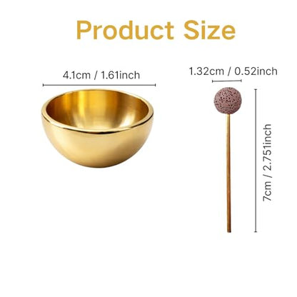 Mini Singing Bowl Set Meditation Sound Bowl for Yoga, Meditation & Relaxation, Mindfulness,Chakra Healing, Stress Relief, Self-Regulation, Unique Spiritual Gifts for Women and Men