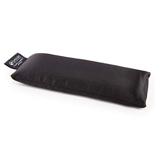 EARTHLITE Holistic Alchemy Aromatherapy Eye Pillow - 100% Silk Cover, Natural Herbs & Flax Seeds, Weighted, Cooling & Soothing - color: Black Onyx