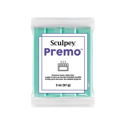 Sculpey Polymer Oven-Bake Clay, Mint Green, Non Toxic, 2 oz. bar - color: Mint Green, size: 2 Oz (Pack of 1)