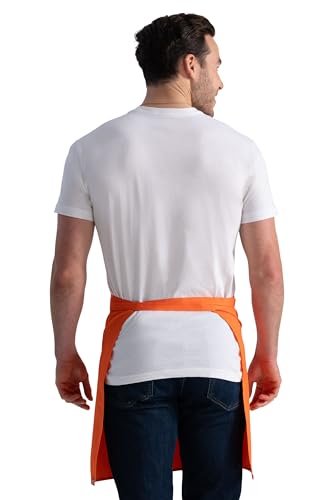 Chef Works Unisex Half Bistro Server Apron - color: Tangerine