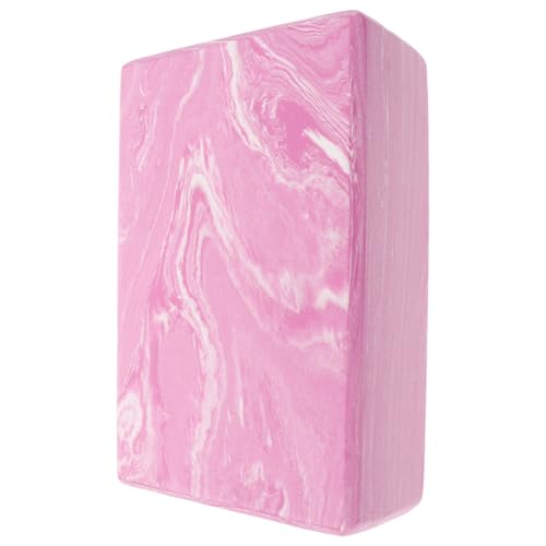 Pink High Density Yoga Block Foam Brick for Exercise and Dance Lightweight Yoga Equipment for Flexibility Balance and Workout Support 8.85X5.90X2.95In