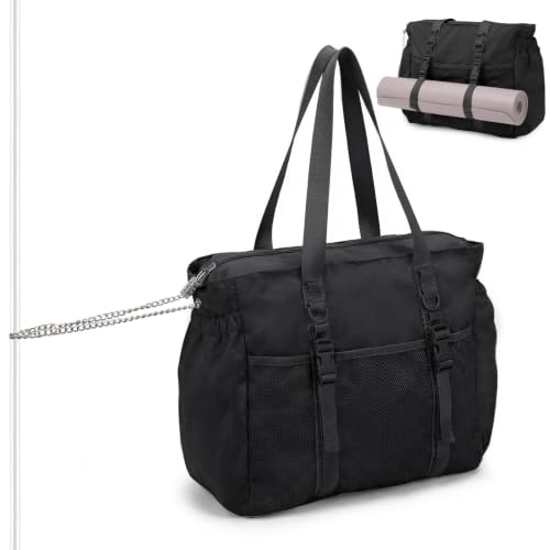 Omanmoli Beach Bag for Women Large Waterproof Sandproof Tote 40oz Holder | Anti-theft Lock & Chain,12 Pockets,2 Insulated Foil Pockets,Checkered,Cruise Travel Vacation Picnic Pool Work Gym,Checkered - color: Black
